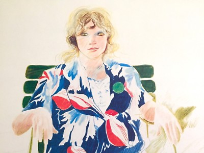 DAVID HOCKNEY RARE VTG 1980 DUMONT CALENDAR LITHOGRAPH PRINT