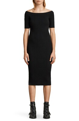 ribbed bandeau midi dress Zara Rib Knit Bandeau Midi Dress Womens Small Brown Strapless Bodycon