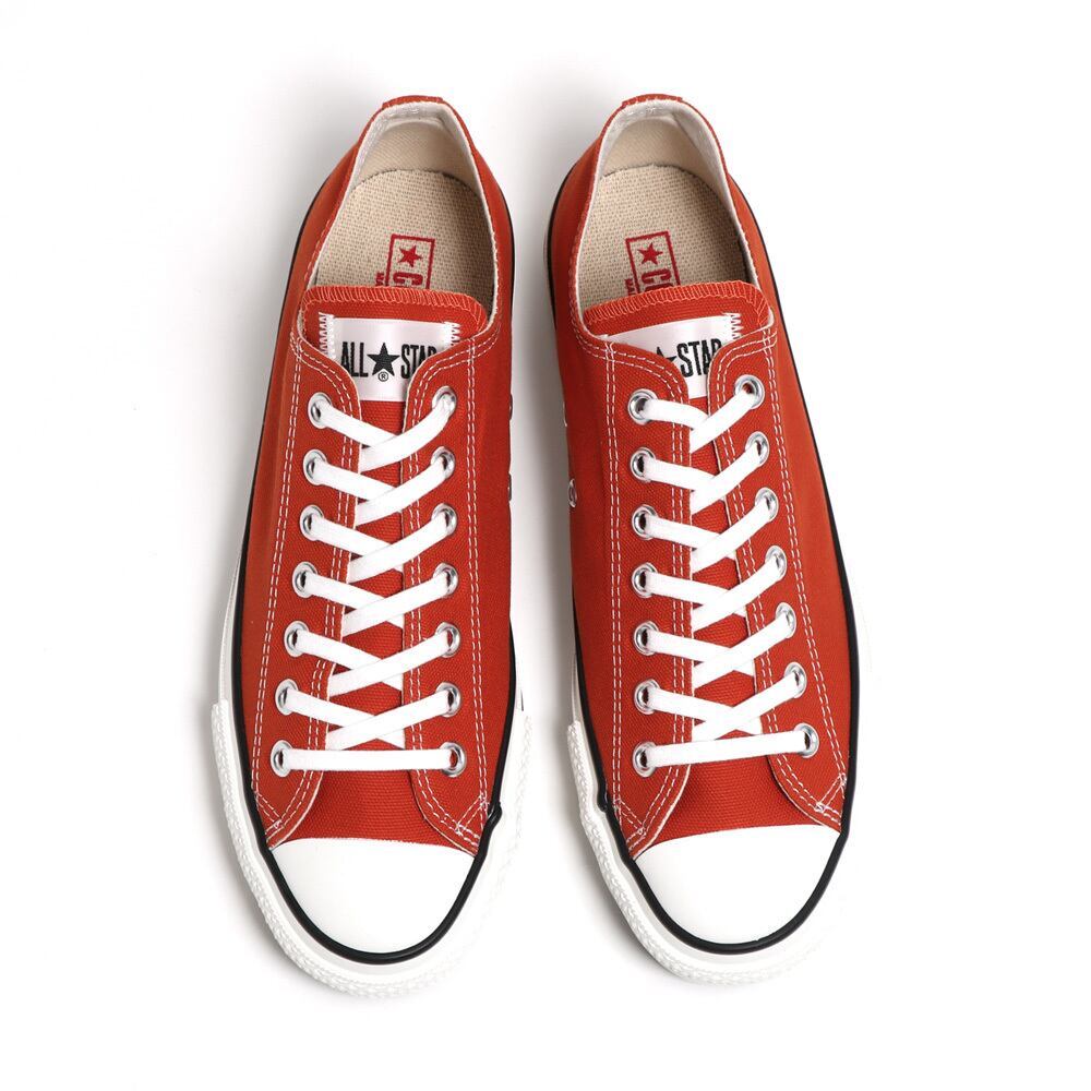 Converse Canvas All Star J OX Deep Orange Lo Made in Japan