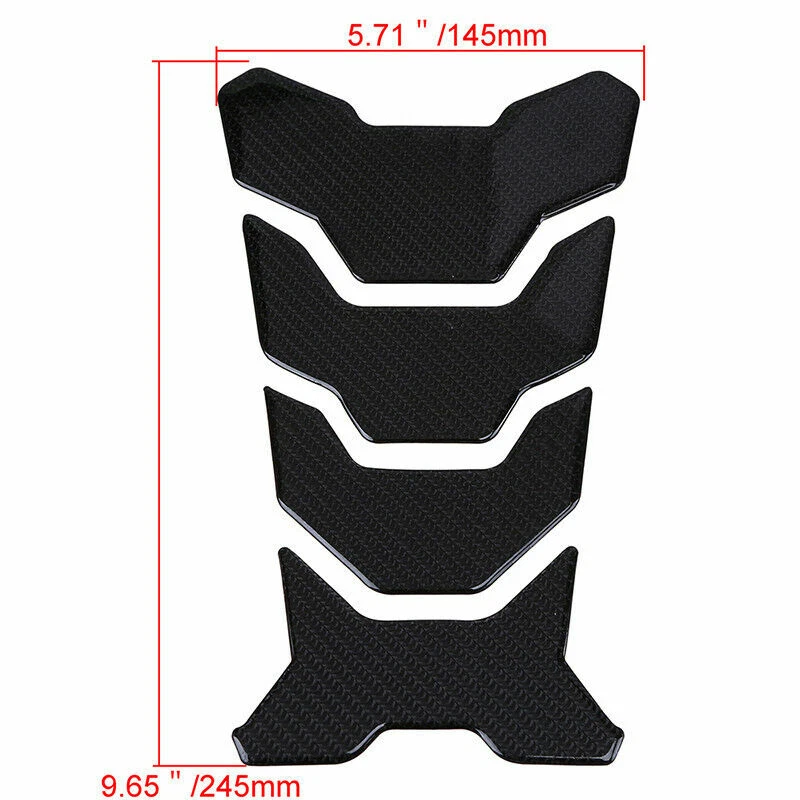 Cubierta protectora adhesiva de fibra de carbono para tanque de combustible de gas y gasolina para motocicleta Foto 3 de 4