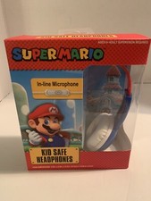 SUPER MARIO Kid Safe Headphones Volume Limiting Age 6 2023
