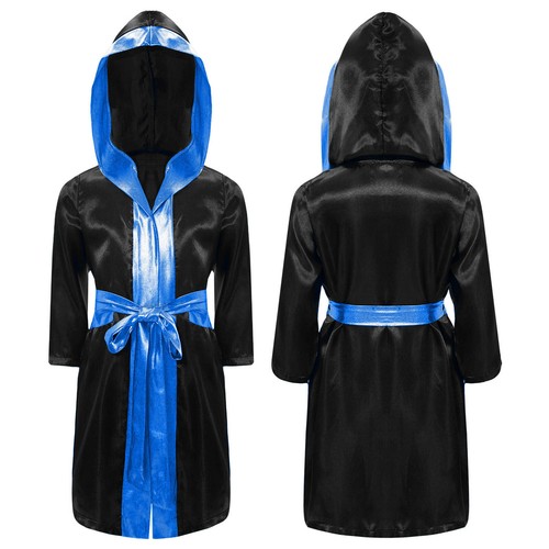 Kids Boys Cloak Robe With Belt T-shirt And Shorts Boxing Training Letter Print - Picture 83 of 87