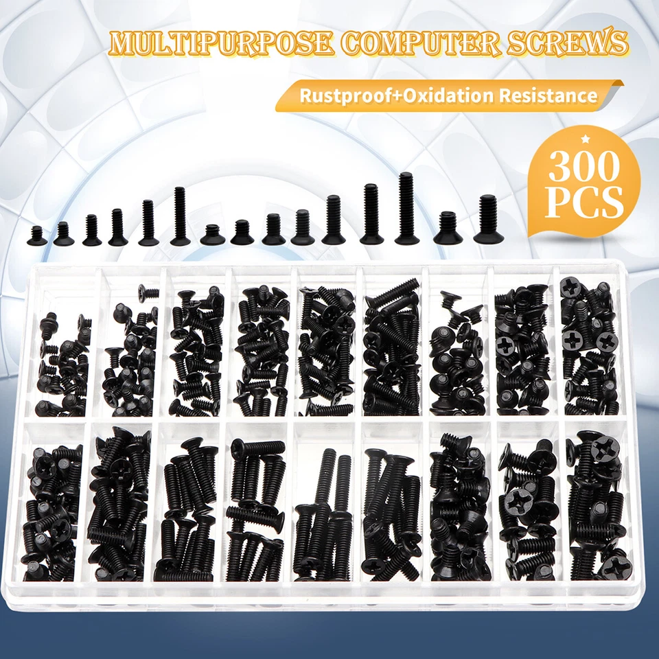 ELECTRAPICK 300x Laptop Screw Computer Universal Repair Kit M2-M3 Fit for IBM HP Dell Lenovo