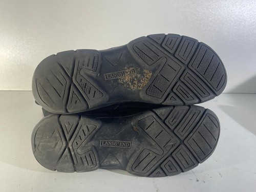 LANDS END Women's Boots Size 8(41.5) Black/Grey Side Zip Quilted Snow Boots -E52 - Picture 5 of 7