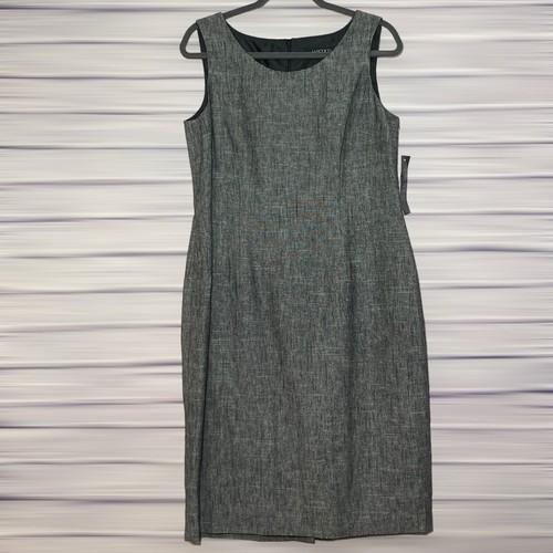 Abito foderato in tweed Kasper nuovo con etichette - al dettaglio $280 - misto lino/cotone - taglia 12 - Foto 7 di 18