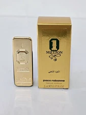 Paco Rabanne 1 MILLION GOLDEN OUD Men Parfum Intense 5ml Splash MINI .