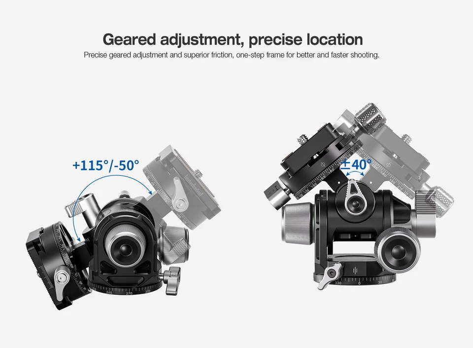 Leofoto G3 Gear Head / Geared Head high quality Photographic Equipment black - Image 4 of 4