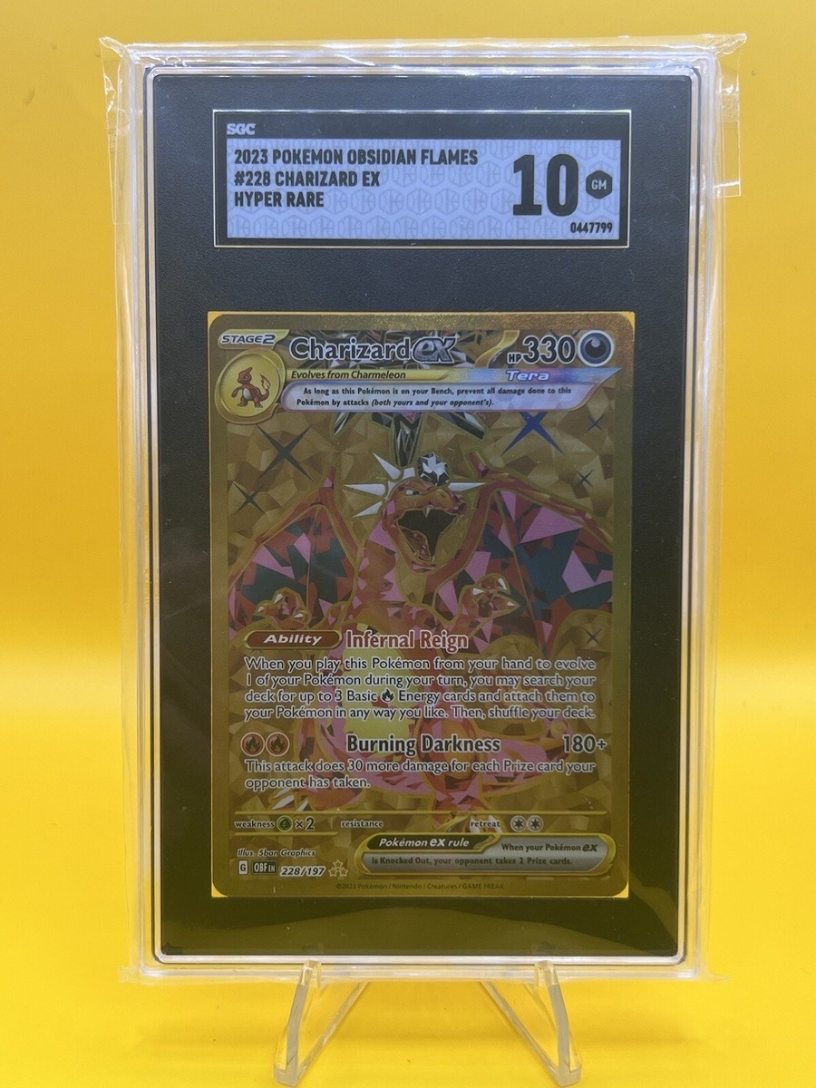 2023 Pokemon Obsidian Flames 228/197 Charizard! Grade 10 GEM MINT