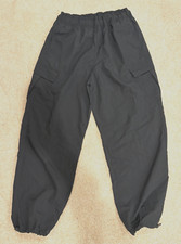 Black Parachute Cargo Pants, Size M, super cute 