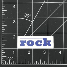 Rock - Vinyl Sticker Rock and Roll Logo Waterproof Durable Sunproof