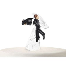 CAKE TOPPER MATRIMONIO - SPOSO IN SPALLA