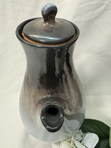 Peter Pots Large 12 Inch Brown Coffee Pot Carafe w/ Cork Stopper - Picture 5 of 11
