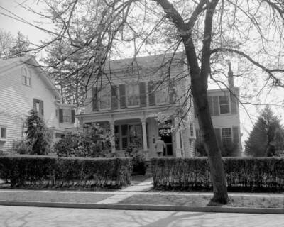 Home of Dr Albert Einstein at 112 Mercer St In Princeton N J  .. Old Photo