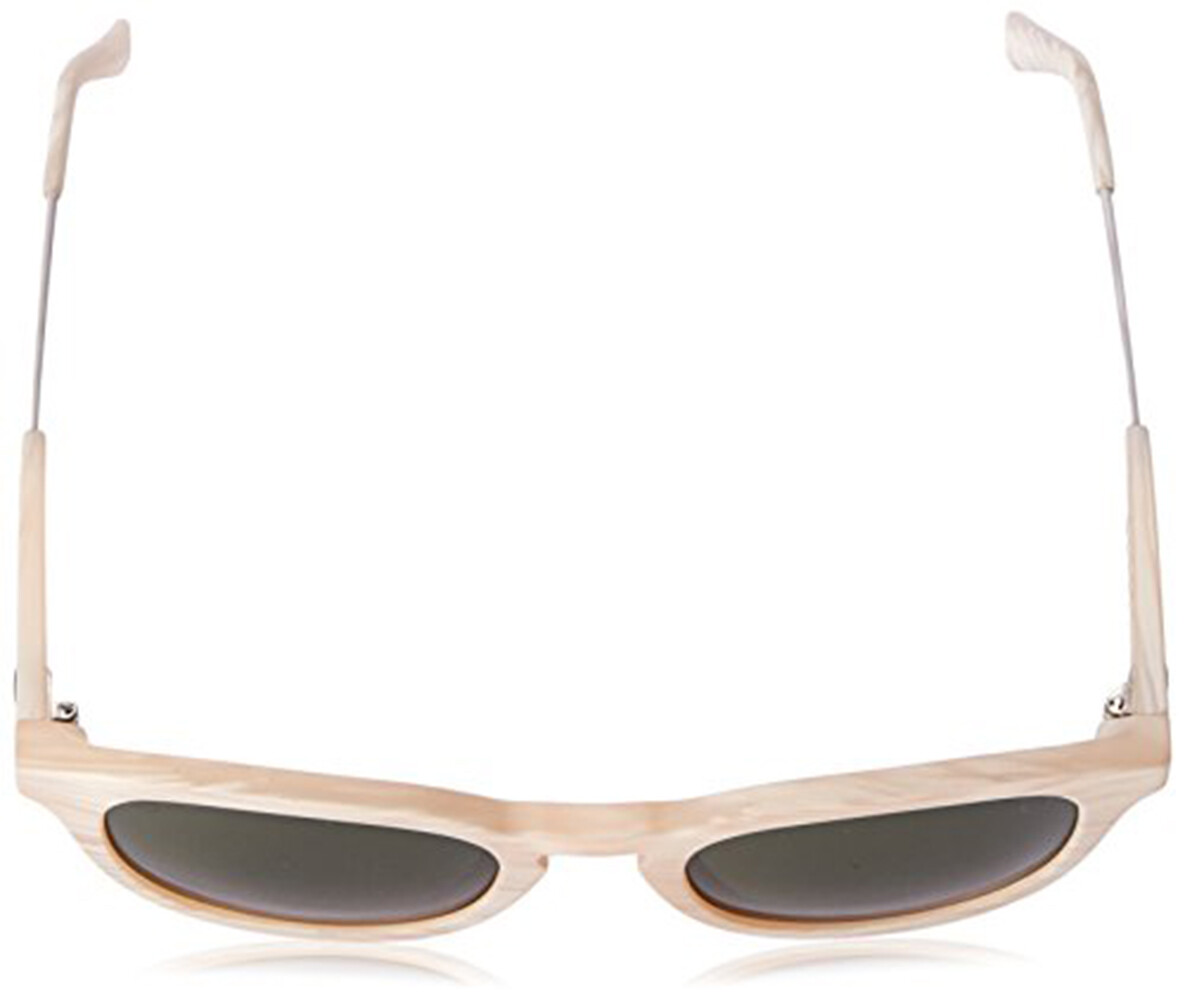 Electric LA Txoko Unisex Sunglasses Ivory Horn Frame w/Melanin Grey Lenses