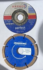 DRONCO 1110015 Flat Metal Cutting Disc115x3x22.23 & SILVERLINE Disc 115x6x22.23