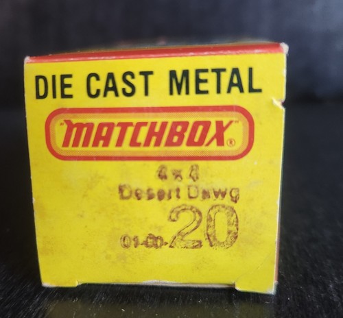 MATCHBOX MB20 4 X 4 JEEP DESERT DAWG 1981 LESNEY SUPERFAST ENGLAND NIB - Picture 8 of 8