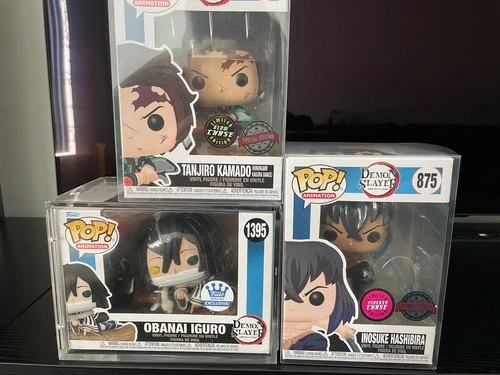 Pop! Demon Slayer Obanai Iguro Tanjiro Kamado Inosuke Hashibira Chase Exclusive
