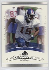 2003 SP Authentic SP Rookie Authentics /1200 David Tyree #187 0q3