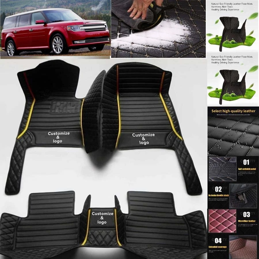 For Ford Flex Car Floor Mats Luxury Waterproof Liners Carpets Cargo Custom - Изображение 3 из 4