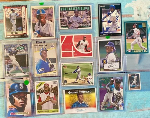 Ken Griffey JR (15) Card Lot  Investment Topps RC Rookie UD Fleer Pacific SI