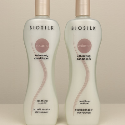 2 Stück Farouk Systems Biosilk Volumizing Conditioner Therapie 350 ml, 2 Flaschen