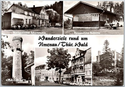 Wanderziele Rund Um Ilmenau Thuringian Forest Various Locations RPPC Postcard