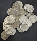 1923 S Buffalo Nickel Roll (40 Coins) better date. average circulated