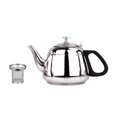 1pc 1.2/1.5/2.0L Stainless Steel Teapot Tea Kettle Coffee Pot /With Tea Strainer