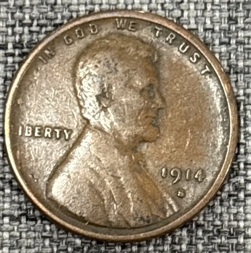 1914 S lincoln cent VG