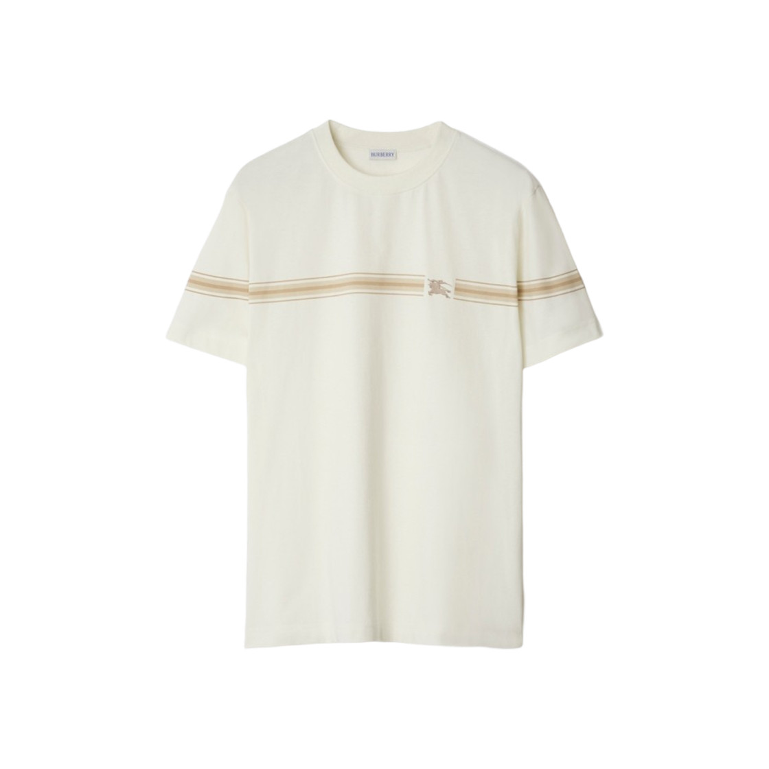 Burberry Stripe Cotton T-Shirt Ice
