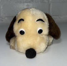 Vintage 1973 Dakin Drooper Dog Plush Stuffed Puppy Dog Ground Nut Shells 6.5  