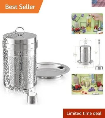 Elegant Stainless Steel Loose Leaf Tea Infuser   Tea Connoisseur's Choice for...