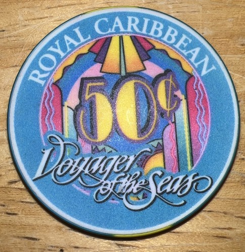 ROYAL CARIBBEAN CRUISE CASINO 50¢ Gaming Poker Chip - VOYAGER OF THE SEAS - Bild 2 von 4
