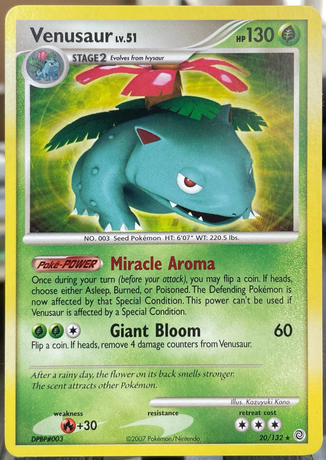 NM 💎 Venusaur - 20/132 - Non-Holo Rare - Secret Wonders - Pokemon
