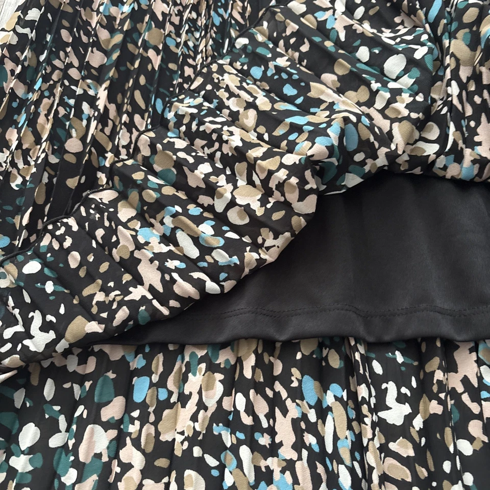 COTTON TRADERS Pleated Swish Midi Skirt BNWT Size 14-16 Elasticated Waist - Image 4 of 4