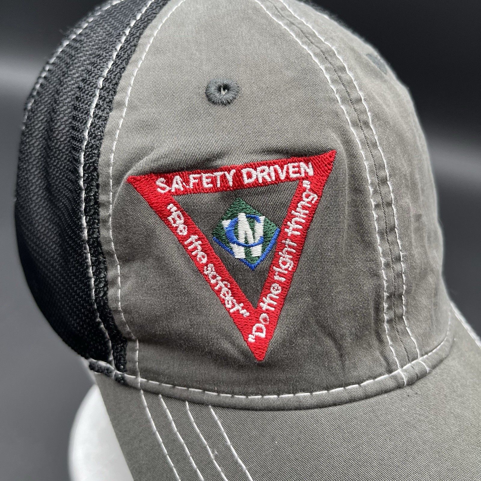 Waste Connection Strapback Hat Gray Embroidered L… - image 8