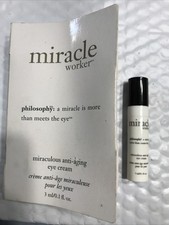 PHILOSOPHY Miracle Worker Miraculous Anti-Aging EYE CREAM 0.1oz unsealed NEW