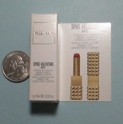 SPIKE VALENTINO MATTE LIPSTICK in 100R : STAND OUT IN NUDE   Size .33 oz/1 g NIB