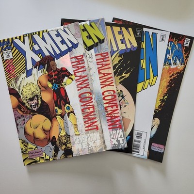 Lot of 5 X-Men Comic Book 36 37 38 39 40 Marvel 1994 1995 Phalanx Covenant Run