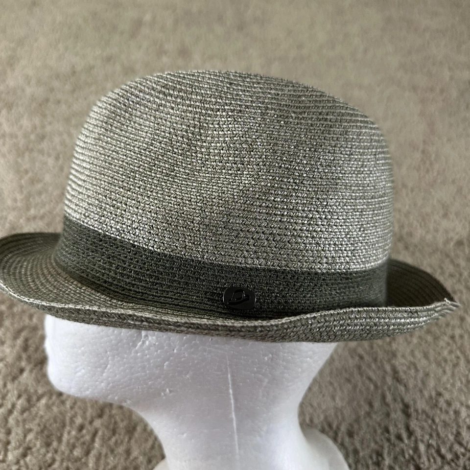 Sombrero Borselino Fedora Ajustado Para Hombres 56 Paja Papel Cáñamo Ligero Hecho en Italia Foto 2 de 4