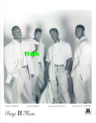 Press Photo & Release: BOYZ II MEN 8x10 B&W
