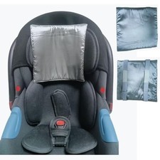 2 Pack Carseat Covers Baby Satin Car Seat Headrest Cover for Babies Baby Hair