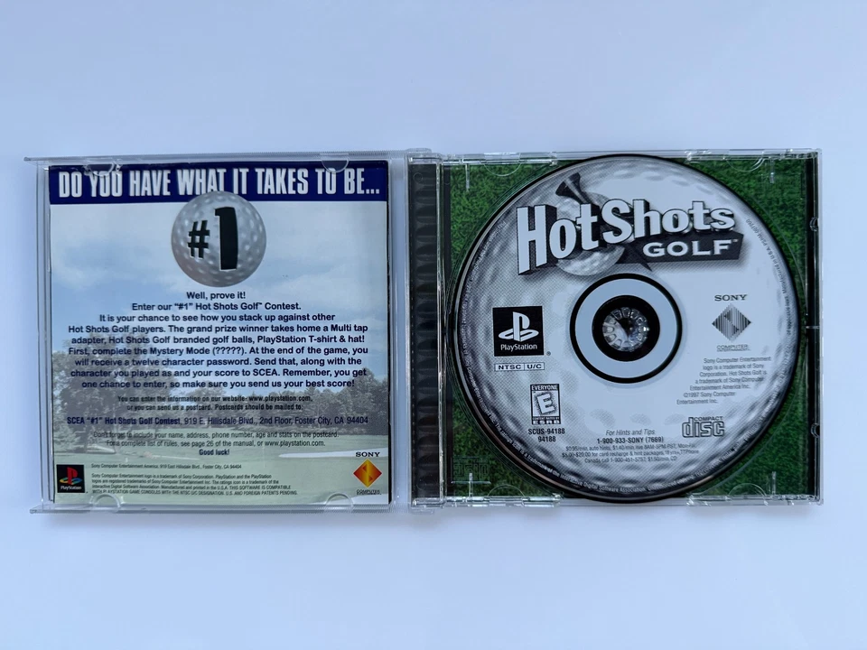 Hot Shots Golf PS1 - NTSC-U/C USA VGC CIB - High Quality Packing - Tracked - Image 4 of 4