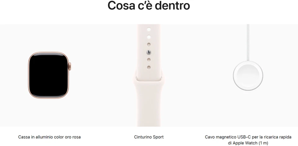 Apple Watch Series 11 (2025) GPS 42mm Cassa Oro Rosa Cinturino Fard S/M MEU04 - Immagine 4 di 4