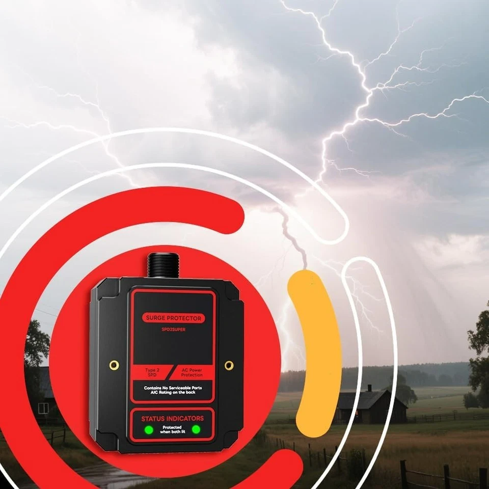 Protector contra sobretensiones para toda la casa EVOSPD2SUPER para 108.000 amperios/fase. 2820 julios Foto 2 de 4