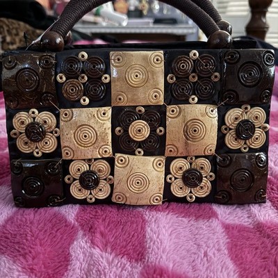 Batik Trusmi Handmade Embellished Boho Statement Handbag