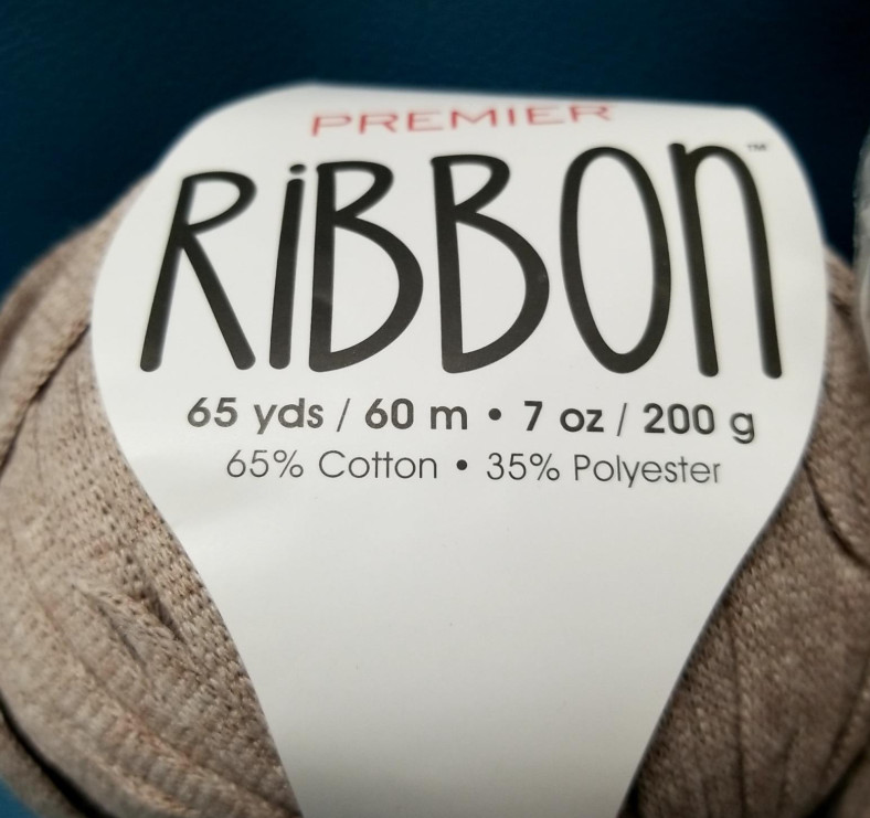 4 Premier Yarns Ribbon Yarn, Super Bulky Yarn, Made With Cotton Polyester Sand