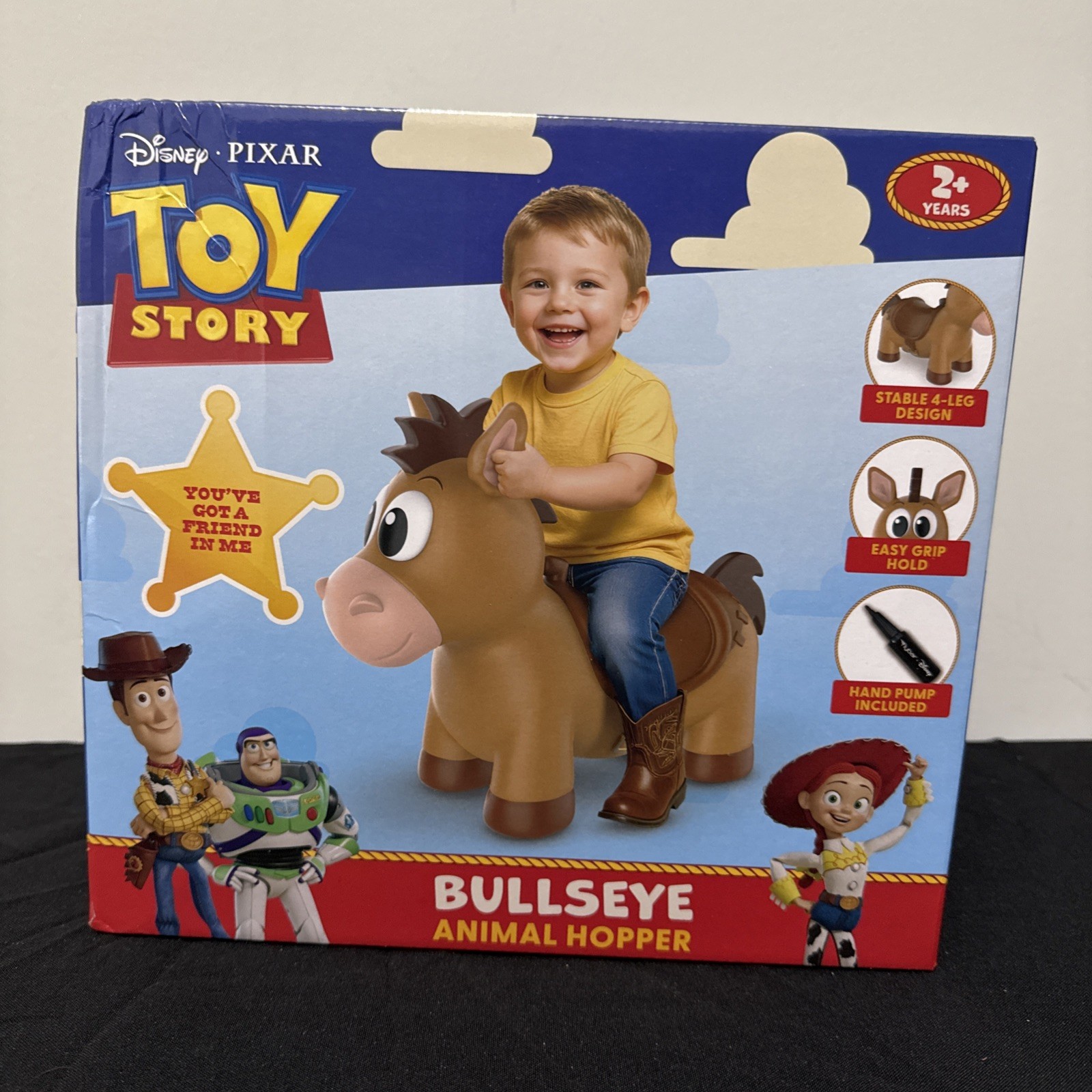 Disney Pixar Toy Story Bullseye Animal Hopper Cowboy Theme Brown Ride-On Toy New