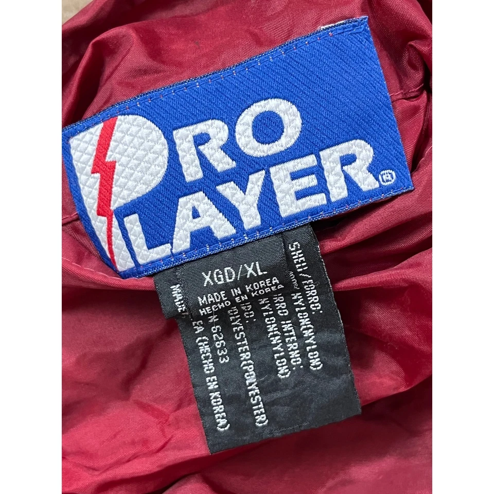 Chaqueta de jugador profesional de la NFL de los años 90 de colección de los San Francisco 49ers para hombre talla XL roja/negra Foto 2 de 4