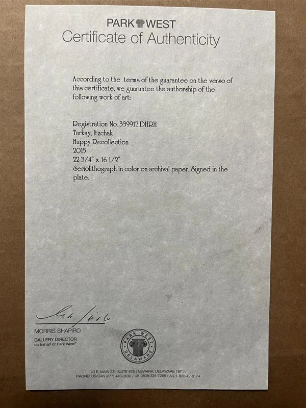 "Feliz recuerdo" firmado por Itzchak Tarkay Foto 4 de 4